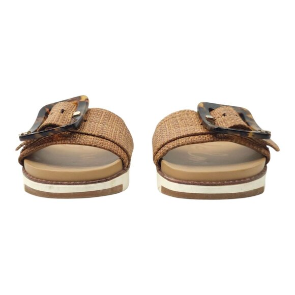 Sam Edelman Ariane Platform Sandals Womens Size 5.5 Tortoise Shell Buckle Slide - Picture 3 of 16